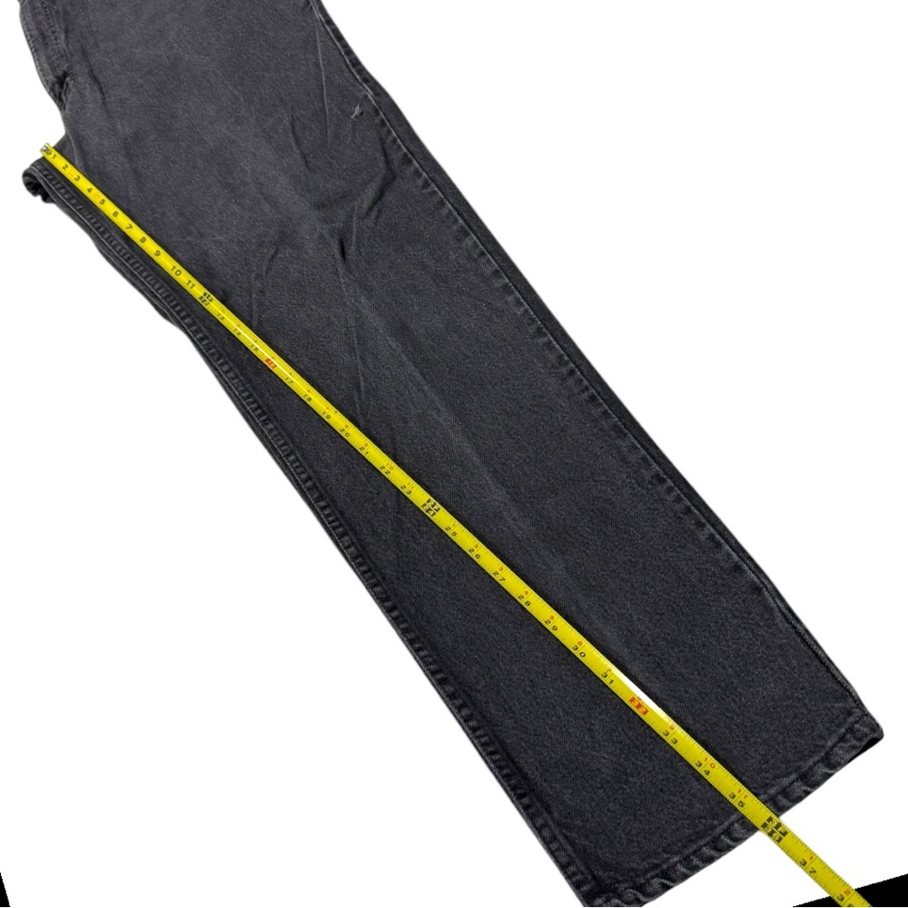 Vintage Levi's 505 regular fit Black Jeans with an Orange Tab Jeans - 38x36 - Picture 7 of 7